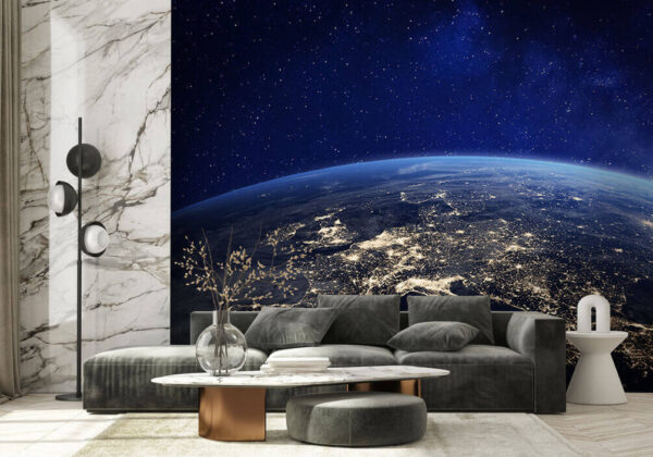 View of earth from space Wall murals View of earth from space