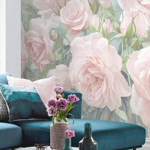 Wall murals Group of pink roses Wall murals Group of pink roses