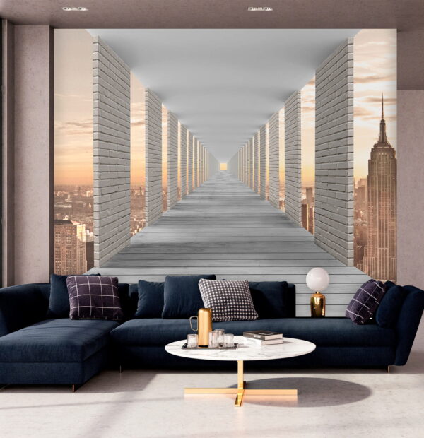 Tall building with many windows Wall murals Tall building with many windows