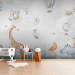 Wall murals Hippo in the grass