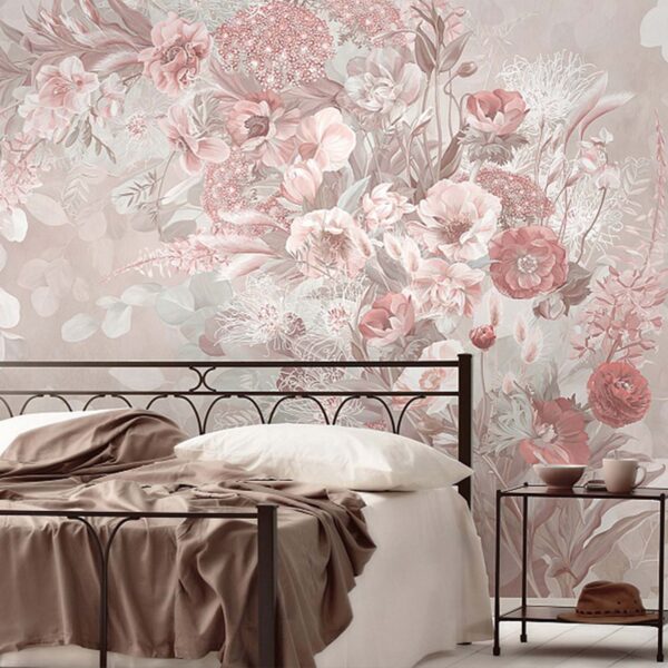 Wall murals Delicate blooms in soft hues Wall murals Delicate blooms in soft hues