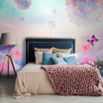 Wall murals Colorful dreams floating through skies.