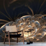 Wall murals Radiant fractal flower in bloom.