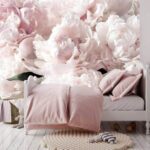Wall murals Delicate blooms in soft pastel hues.
