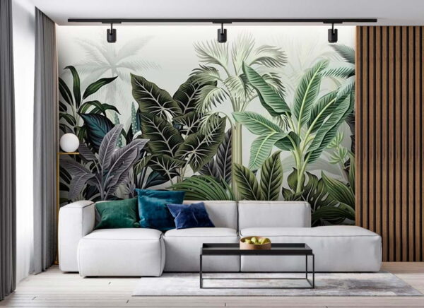 Wall murals Group of tropical plants Wall murals Group of tropical plants