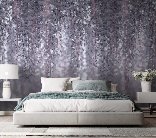 Wall murals Delicate foliage draping elegantly down Wall murals Delicate foliage draping elegantly down