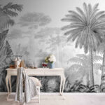 Wall murals Group of palm trees