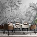 Wall murals Drawing of a zebra