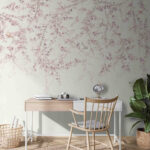 Wall murals Birds among delicate cherry blossoms.