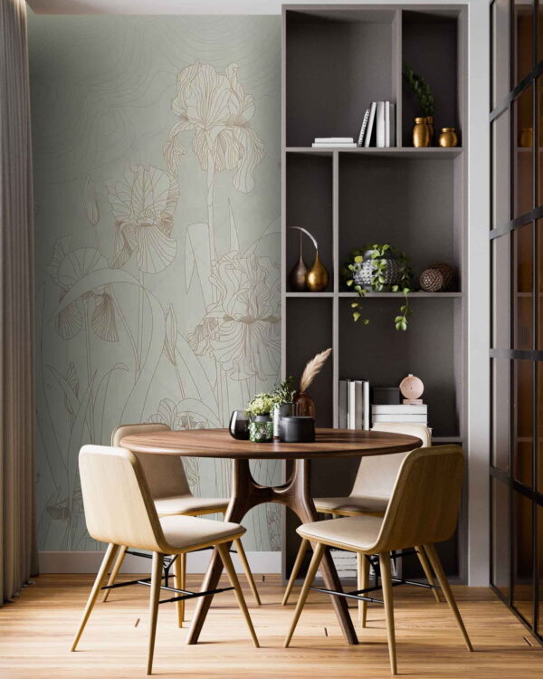 Wall murals Whispers of nature in soft hues Wall murals Whispers of nature in soft hues