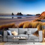 Wall murals Large rock in the water