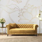 Wall murals Elegant lotus flowers on soft background.
