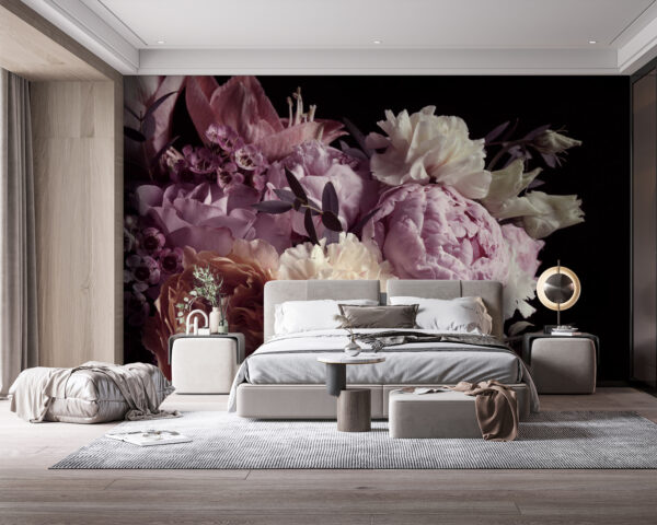 Wall murals Delicate blooms in soft hues Wall murals Delicate blooms in soft hues