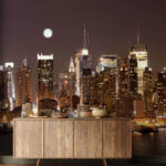 Wall murals Full moon in the sky
