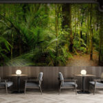 Wall murals Path through a forest