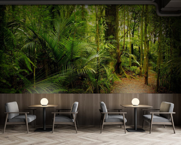 Wall murals Path through a forest Wall murals Path through a forest