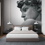 Wall murals A statue of a man