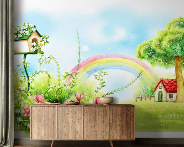 House under a tree Wall murals House under a tree