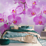 Wall murals Delicate orchids in soft hues