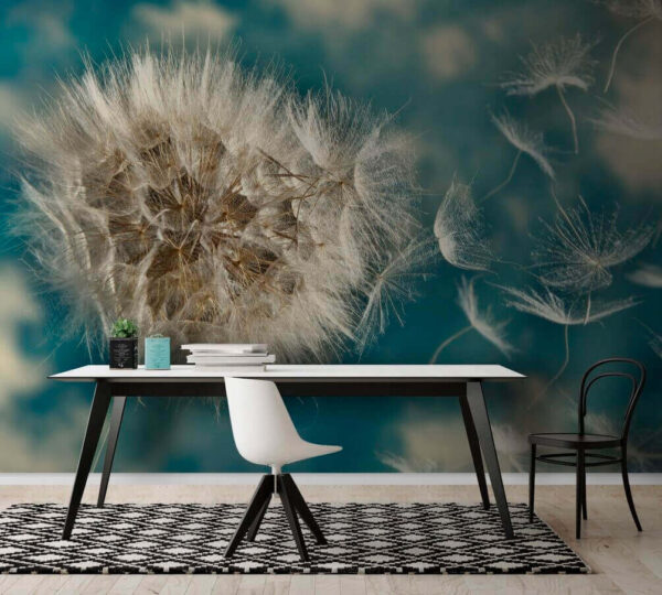 Wall murals Delicate seeds dancing in the breeze Wall murals Delicate seeds dancing in the breeze