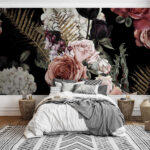 Wall murals Floral pattern of flowers