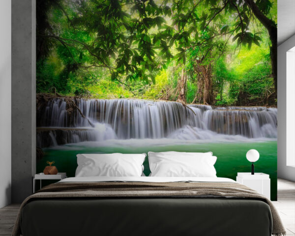 Wall murals Waterfall in a forest Wall murals Waterfall in a forest