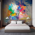 Wall murals Drawing of a light bulb