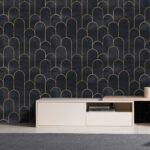 Wall murals Elegant black arches with subtle lines