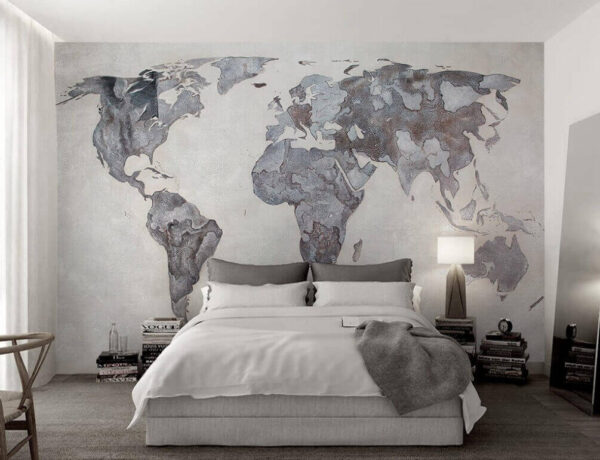 Wall murals Map of the world Wall murals Map of the world