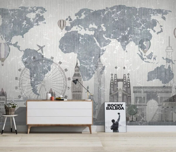 Famous landmarks around the world Wall murals Famous landmarks around the world