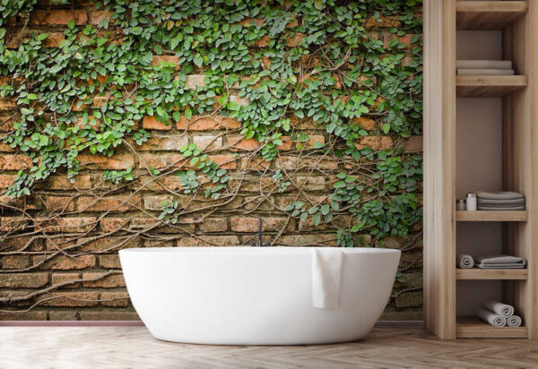 Wall murals Brick wall covered in green vines (SKU: u53037) Wall murals Wall murals Brick wall covered in green vines (SKU: u53037)