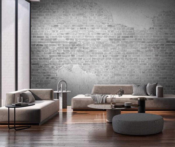 Wall murals White wall with a crack in it (SKU: u53029) Wall murals Wall murals White wall with a crack in it (SKU: u53029)