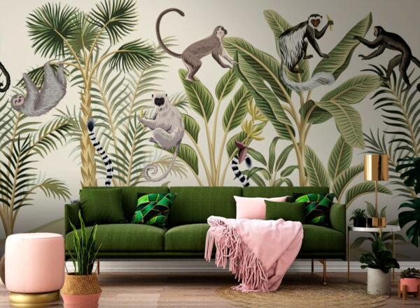 Sloth from a tree Wall murals Sloth from a tree