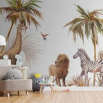 Wall murals Watercolor of a zebra