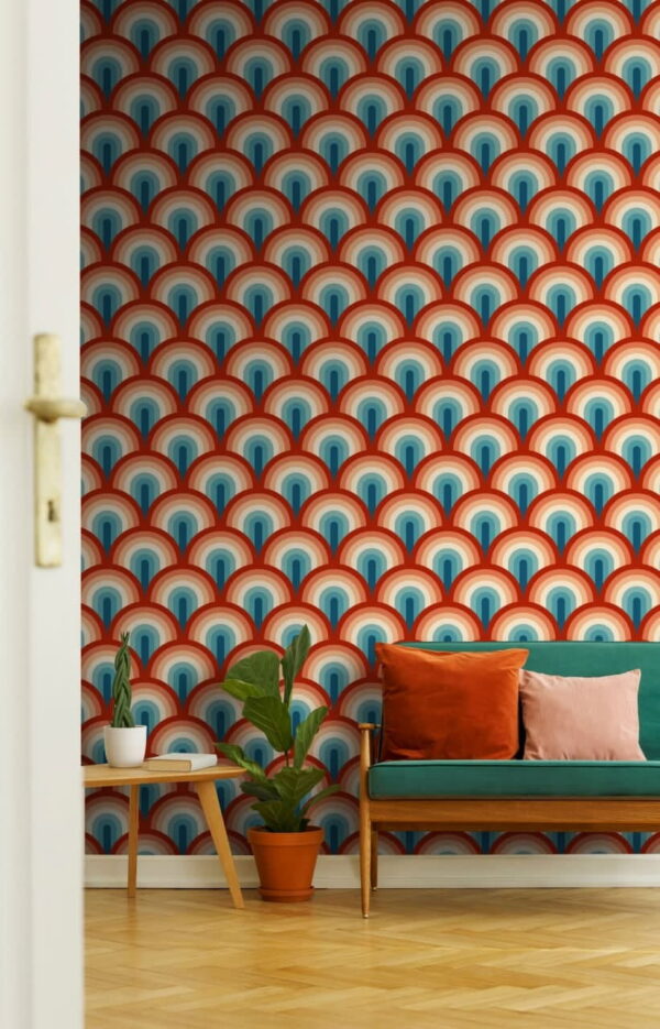 Pattern of colorful circles Wall murals Pattern of colorful circles