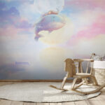 Wall murals Cartoon of a whale