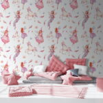 Wall murals Pattern of fairies and unicorns