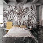 Wall murals Group of palm trees