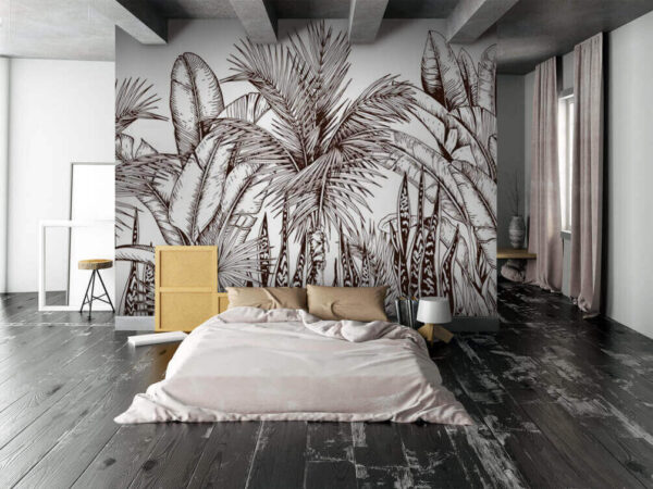 Wall murals Group of palm trees Wall murals Group of palm trees