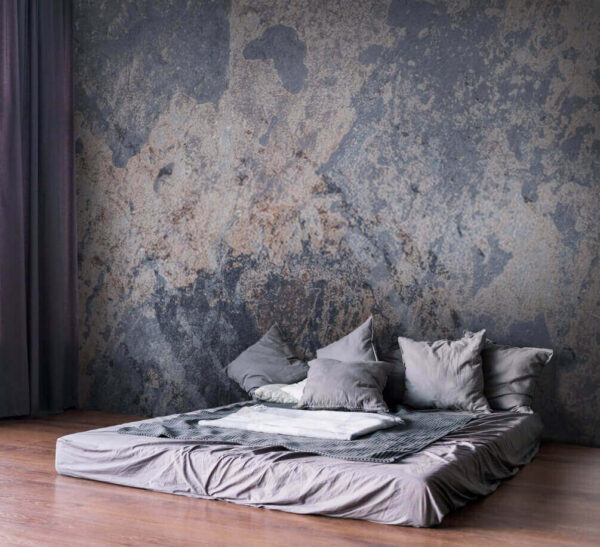 Wall murals Textured stone surface with earthy tones Wall murals Textured stone surface with earthy tones