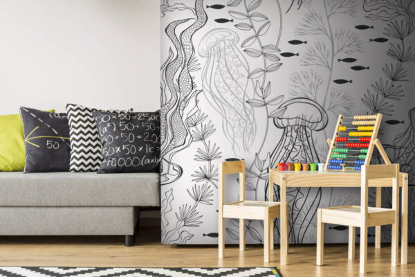 Wall murals Pattern of sea creatures Wall murals Pattern of sea creatures