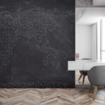 Wall murals Map of the world