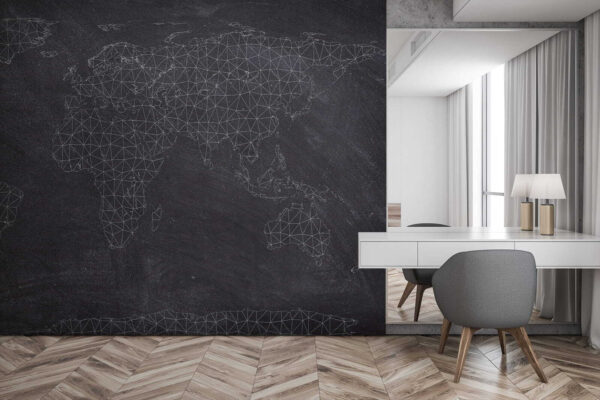 Wall murals Map of the world Wall murals Map of the world