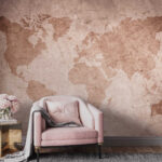 Wall murals Map of the world