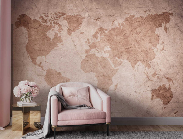 Wall murals Map of the world Wall murals Map of the world