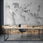 Wall murals Map of the world
