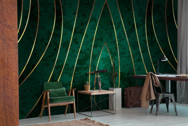 Wall murals Elegant lines on a textured backdrop Wall murals Elegant lines on a textured backdrop