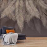 Wall murals Elegant palm leaves on display.