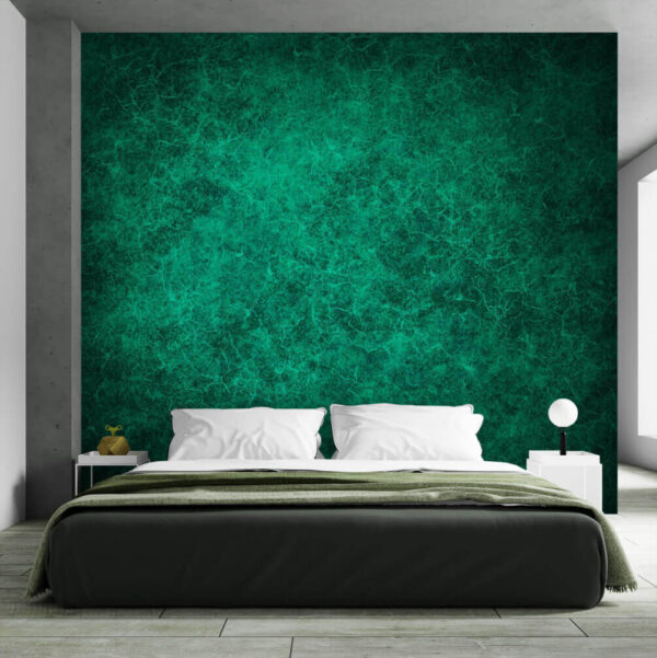 Wall murals Green background with lots of small cracks Wall murals Green background with lots of small cracks