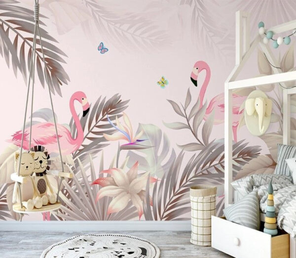 Blue and pink butterfly Wall murals Blue and pink butterfly